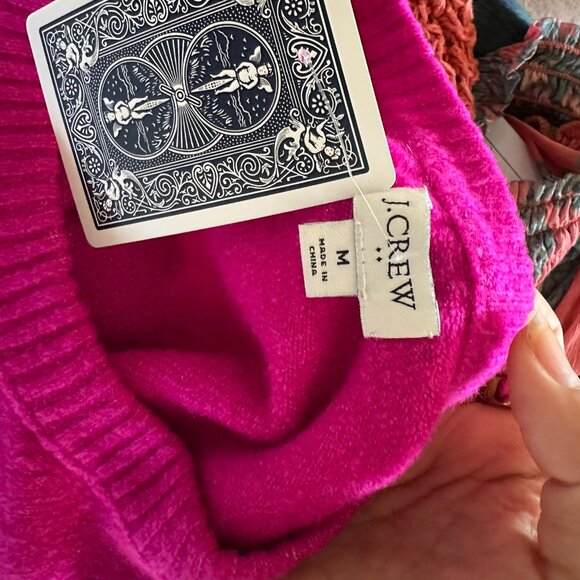 J. Crew Pink Crew Neck Classic Sweater - Picture 5 of 5